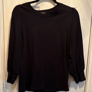 Ann Taylor Factory Elegant Black Blouse